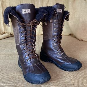 UGG Adirondack Tall Lace Up Waterproof Boots Women’s Size 8